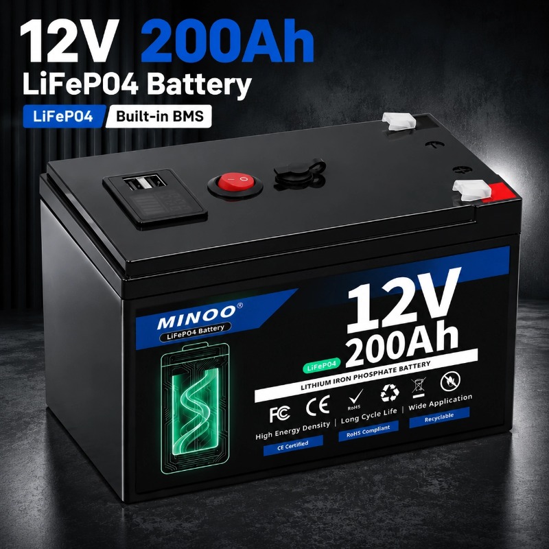 Fish Finder Battery - Baterai Surya LiFePO4 12V 200Ah Deep