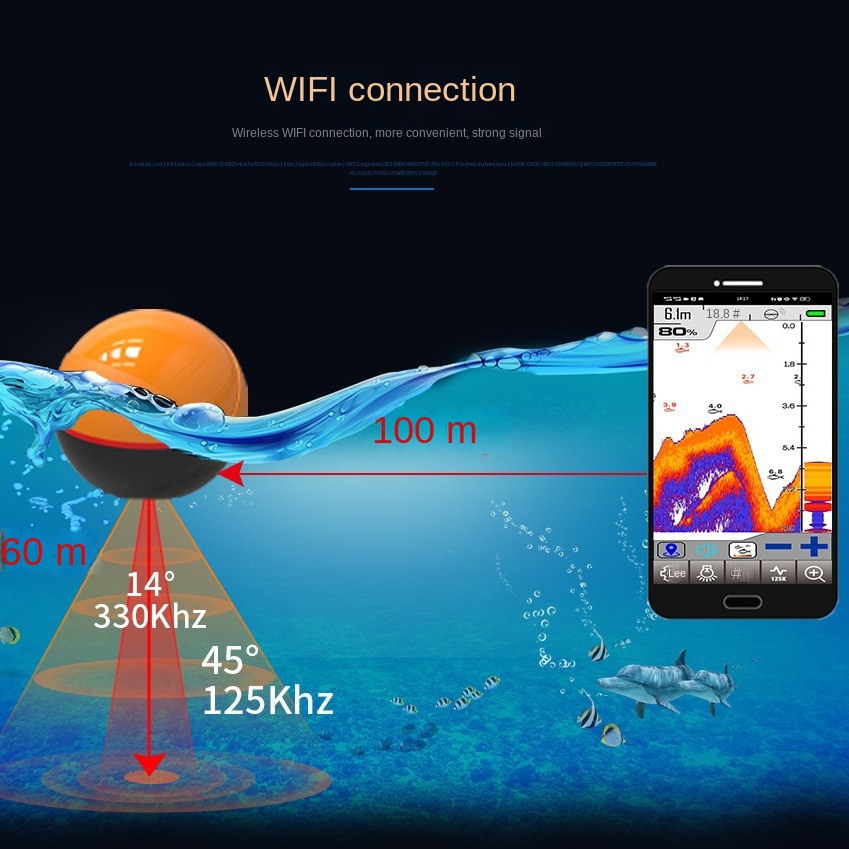 Alat Pendeteksi Ikan WiFi Pint - Fish Finder ulasan dan harga