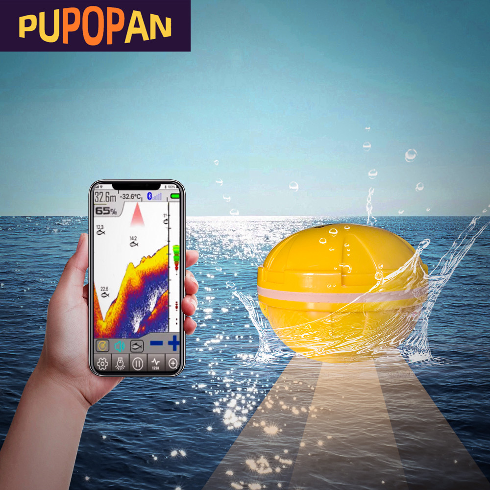 PUPOPAN 100M Ponsel Pintar Bar - Fishing Depth Finder ulasan dan harga
