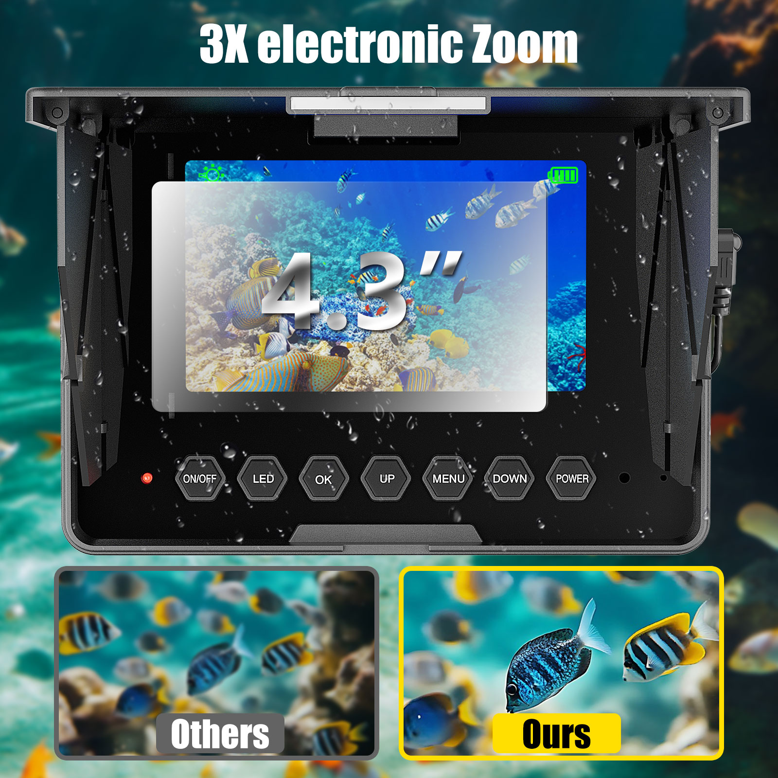 Kamera Memancing Bawah Air - P - Fish Finder Cable ulasan dan harga