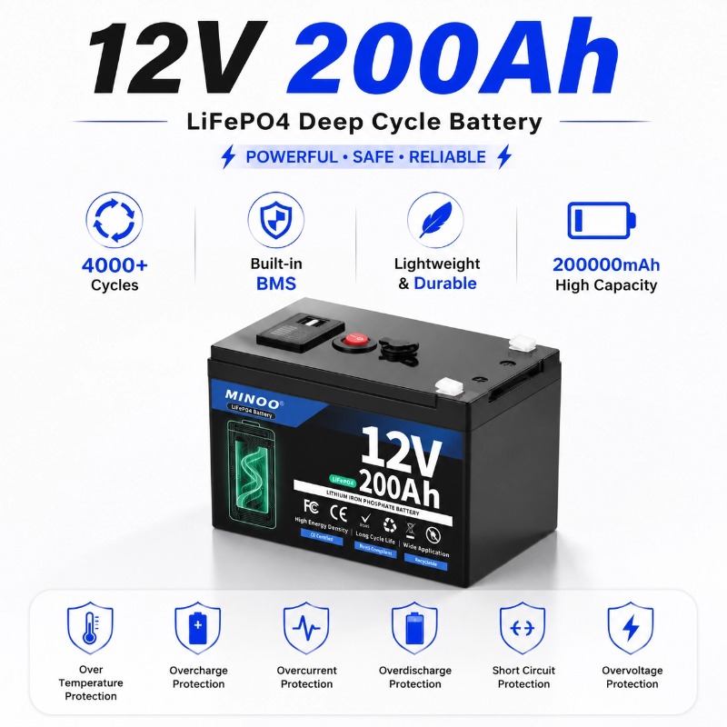 Baterai Surya LiFePO4 12V 200A - Fish Finder Battery ulasan dan harga