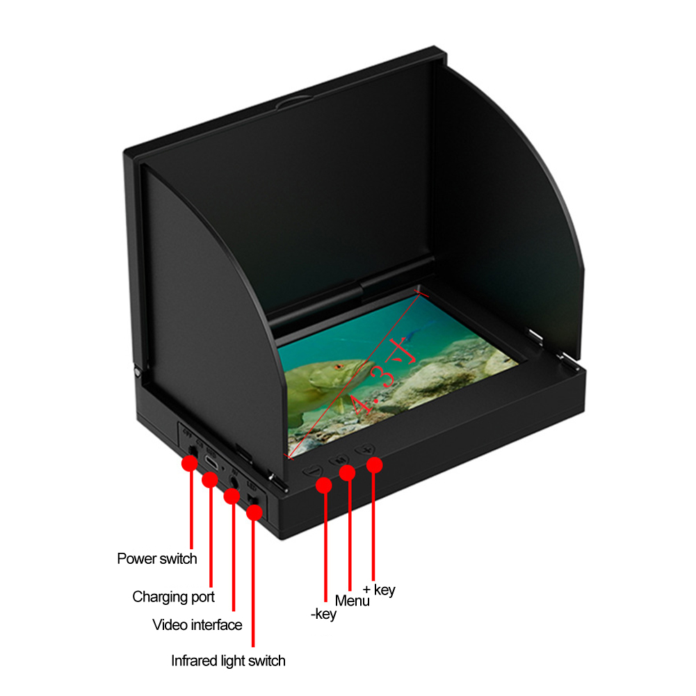 Alat Pendeteksi Ikan Layar HD  - Fishing Depth Finder ulasan dan harga