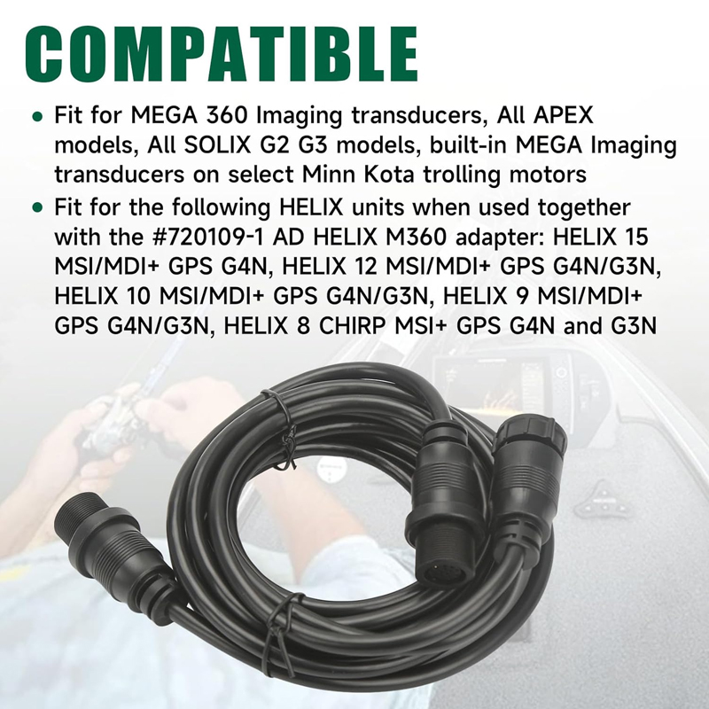 Kabel Adaptor Fish Finders 14  - Fish Finder Transducer ulasan dan harga
