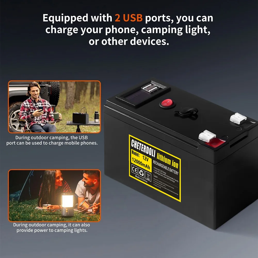 Baterai Li-ion Isi Ulang 12V 1 - Fish Finder Portable ulasan dan harga