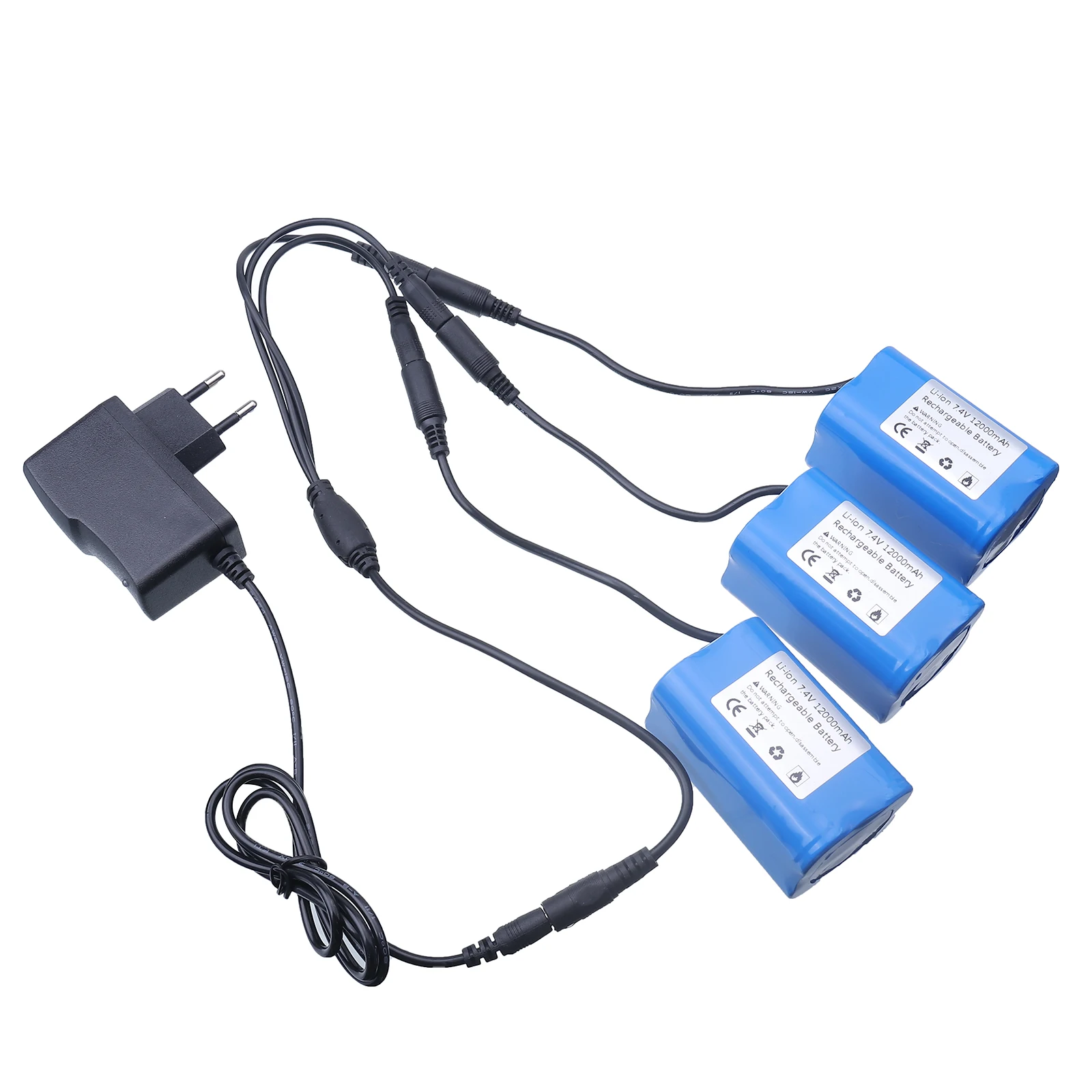 Baterai 7.4V 12000MAh dengan P - Fish Finder Charger ulasan dan harga
